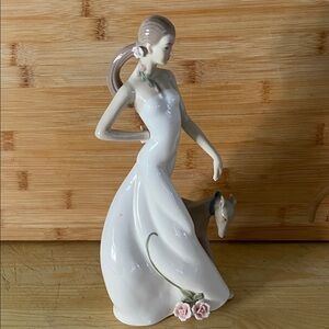 MCWILLIAMS PORCELAIN LADY WITH WHIPPET DOG